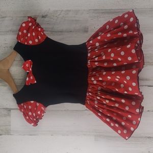 Minnie Mouse dress built in bodysuit Size Large